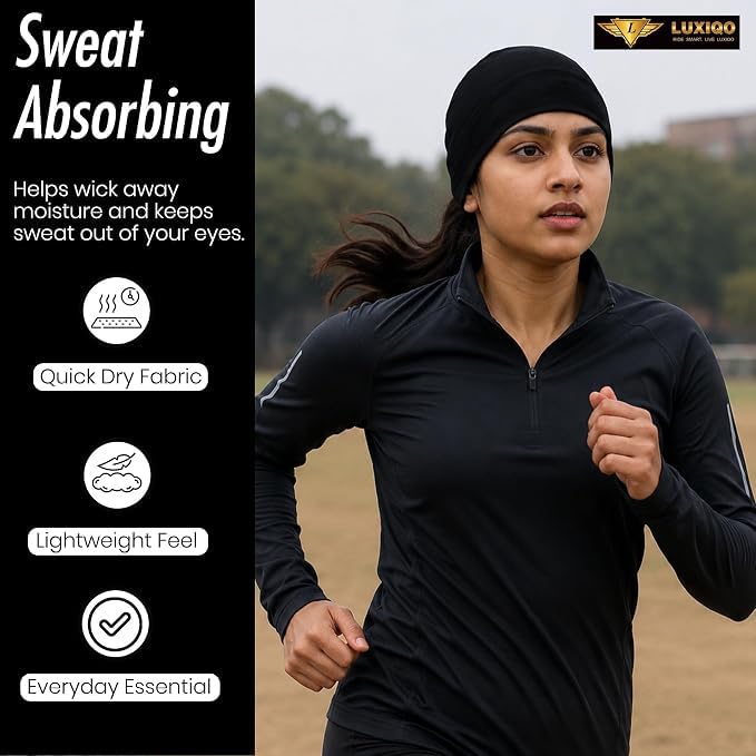 Osmo Fabric Skull Cap for Men & Women, Breathable, Beanie, Moisture-Wicking Cooling Head Cover for Running, Cycling & Gym, Riding