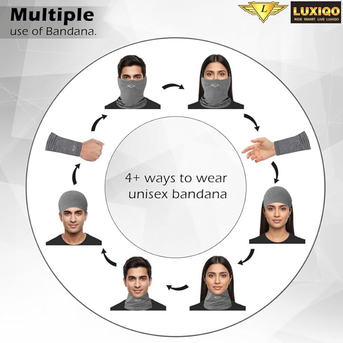 Osmo Fibre Bandana | UPF50+ UV Protection Multi-Use Neck Scarf,Headband,Face Mask,Beanie for Men & Women