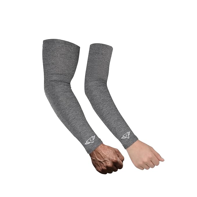 Osmo Fibre Arm Sleeves – SPF 50+ UV Protection, Ultra-Soft Cooling Compression Fabric, Breathable & Odour-Resistant Sun Sleeves | Running, Cycling, Gym & Outdoor Sports