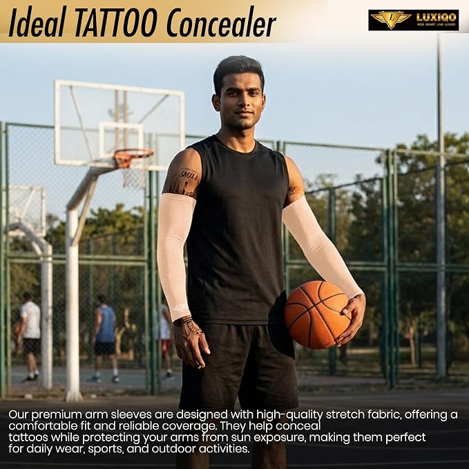 Osmo Fibre Arm Sleeves – SPF 50+ UV Protection, Ultra-Soft Cooling Compression Fabric, Breathable & Odour-Resistant Sun Sleeves | Running, Cycling, Gym & Outdoor Sports