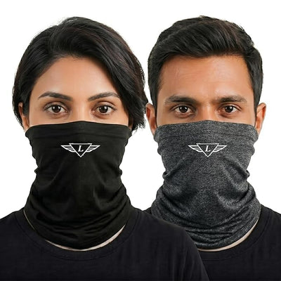 Couple Riding Kit | Balaclava, UV Arm Sleeves, Bandana & Neck Gaiter for Bike Riding