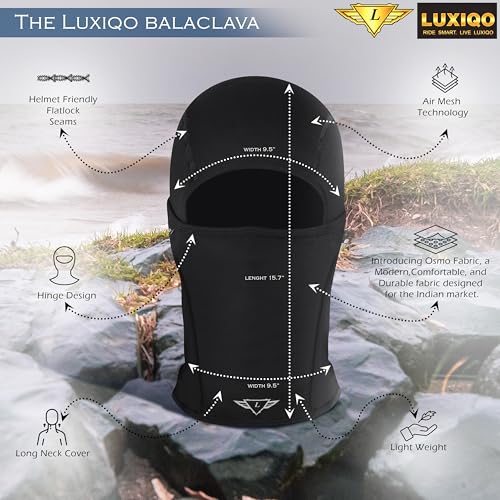Night Riding Kit | 400 Lumens USB Rechargeable Helmet Light, Balaclava & Skull Cap