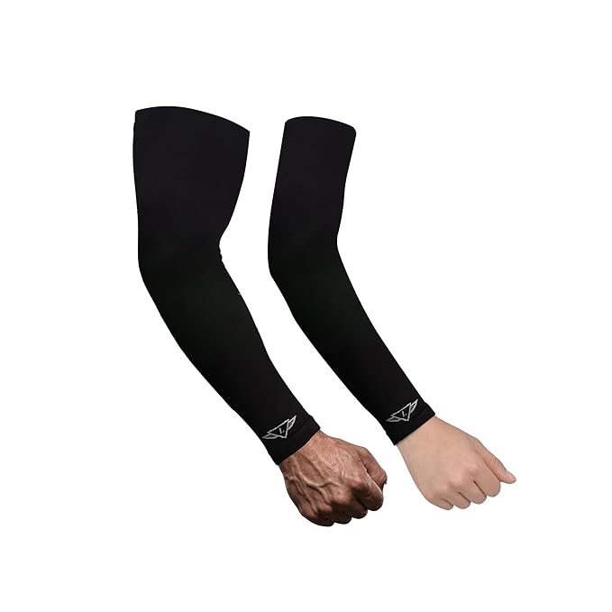 Osmo Fibre Arm Sleeves – SPF 50+ UV Protection, Ultra-Soft Cooling Compression Fabric, Breathable & Odour-Resistant Sun Sleeves | Running, Cycling, Gym & Outdoor Sports