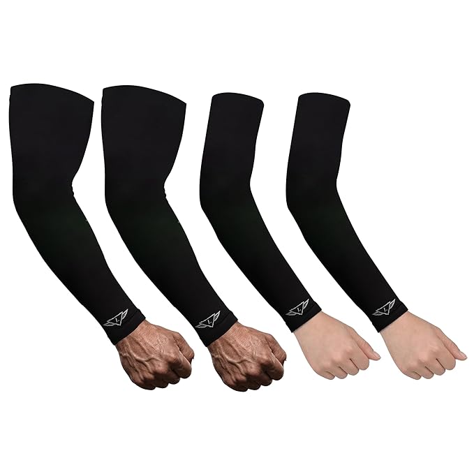 Hand Gloves for Sun Protection | Elastomeric Fibre UV Protection Arm Sleeves – UPF 50+ Sleeves for Women & Men | Breathable Stretch Fit, Odour-Resistant for Cycling, Running & Outdoor Sports