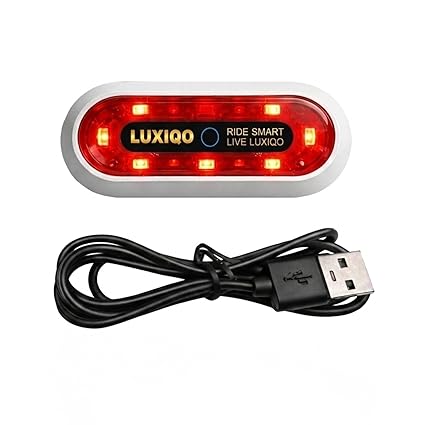 Helmet Light for Bike | 400 Lumens USB Rechargeable LED, 3 Flash Modes, IP67 Waterproof, 8H Runtime