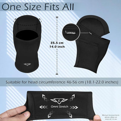 Elastomeric Fibre Balaclava | UPF 50+ Full Face Protection for Riders & Outdoor Sports