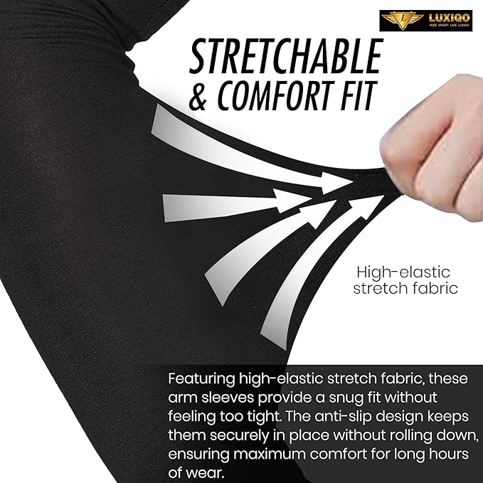 Osmo Fibre Arm Sleeves – SPF 50+ UV Protection, Ultra-Soft Cooling Compression Fabric, Breathable & Odour-Resistant Sun Sleeves | Running, Cycling, Gym & Outdoor Sports