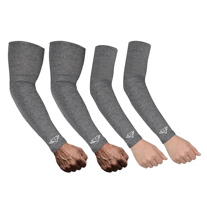 Osmo Fibre Arm Sleeves – SPF 50+ UV Protection, Ultra-Soft Cooling Compression Fabric, Breathable & Odour-Resistant Sun Sleeves | Running, Cycling, Gym & Outdoor Sports