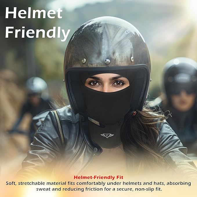Elastomeric Fibre Balaclava | UPF 50+ Full Face Protection for Riders & Outdoor Sports
